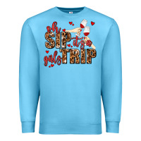 Ocean Blue oh sip its a girls trip Premium Sweatshirt - AdoDesignShop