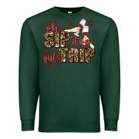 Sports Green oh sip its a girls trip Premium Sweatshirt - AdoDesignShop