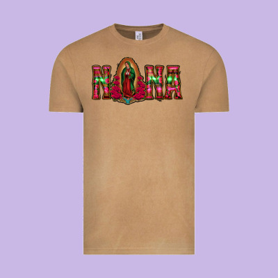 Nana Floral Aztec Leopard Vintage Tee Designed By Jasminsmagicworld