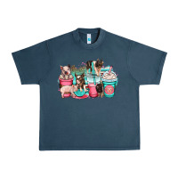 Midnight Navy pig coffee cups Urban Heavy Tee - OliviaCreatesArt