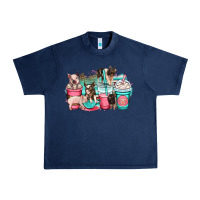 Navy pig coffee cups Urban Heavy Tee - OliviaCreatesArt