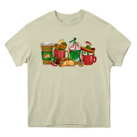 Mossy Tacos Coffee Cups Heavy Core Tee - texasbilliewilder