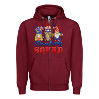 Burgundy fireworks squad Zipper Hoodie - BarkalooDesign