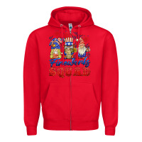 Red fireworks squad Zipper Hoodie - BarkalooDesign