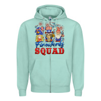 Seafoam fireworks squad Zipper Hoodie - BarkalooDesign