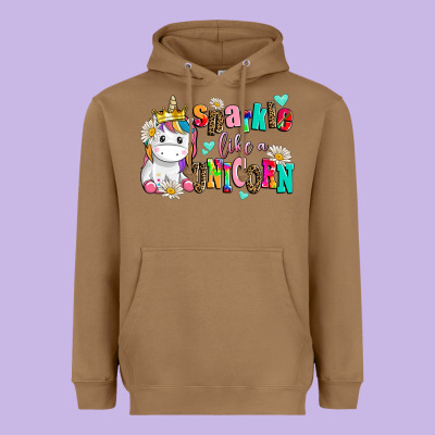 Sparkle Like A Unicorn Heavyweight Hoodie Designed By Adodesignshop