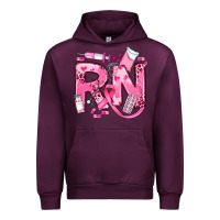 Breast Cancer Rn Registered Nurse Urban Hoodie | Teevron
