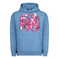 Pigment Pebble Blue breast cancer rn registered nurse Urban Hoodie - JahusDesignShop