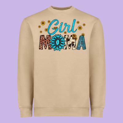Girl Mama Heavyweight Sweatshirt Designed By Artiststas