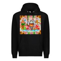 Black christmas coffee class Premium Hoodie - CowhideDigitalArt
