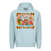 Blue Mist christmas coffee class Premium Hoodie - CowhideDigitalArt