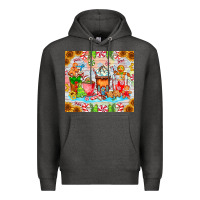 Charcoal Heather christmas coffee class Premium Hoodie - CowhideDigitalArt