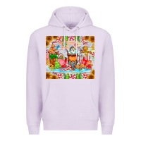 Lilac christmas coffee class Premium Hoodie - CowhideDigitalArt