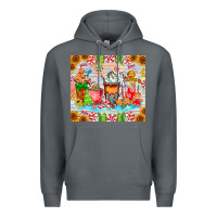 Rock christmas coffee class Premium Hoodie - CowhideDigitalArt