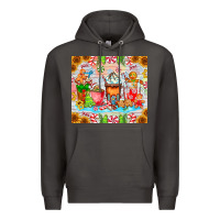 Smoke christmas coffee class Premium Hoodie - CowhideDigitalArt