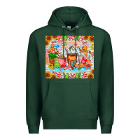 Sports Green christmas coffee class Premium Hoodie - CowhideDigitalArt