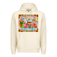 Tofu christmas coffee class Premium Hoodie - CowhideDigitalArt