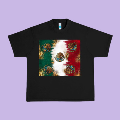 Mexican Flag Urban Heavy Tee Designed By Ranaportraitstore