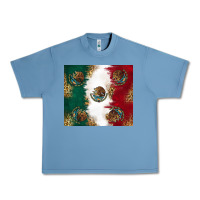 Pebble Blue Mexican Flag Urban Heavy Tee - RanaPortraitStore