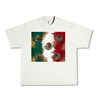 Pistachio Mexican Flag Urban Heavy Tee - RanaPortraitStore