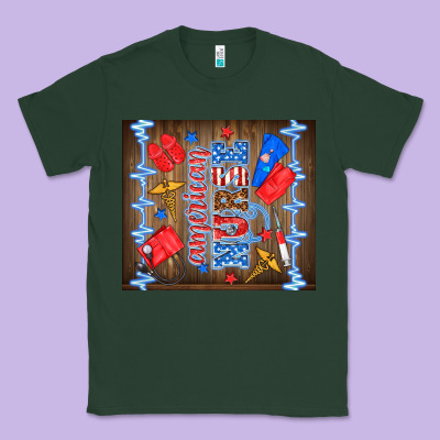 American Nurse Classic Tee Designed By Tumblerdesignbyshophia