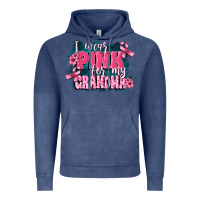 Vintage Denim i wear pink for my grandma Vintage Hoodie - FaDigitalArtStudio