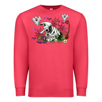 Cardinal halloween cow and ghosts Premium Sweatshirt - AdoDesignShop