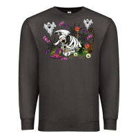 Smoke halloween cow and ghosts Premium Sweatshirt - AdoDesignShop