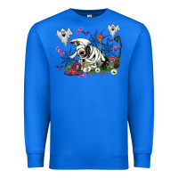 True Royal halloween cow and ghosts Premium Sweatshirt - AdoDesignShop