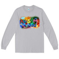 Moon Dust Au-some dad Autism Long Sleeve Tee - FaDigitalArtStudio