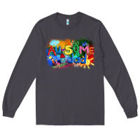 Smoke Au-some dad Autism Long Sleeve Tee - FaDigitalArtStudio