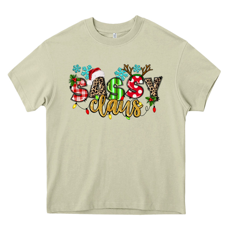 Sassy Claus Heavy Core Tee by texasbilliewilder | Teevron