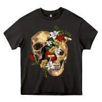 Asphalt nature skull Heavy Core Tee - RanaPortraitStore