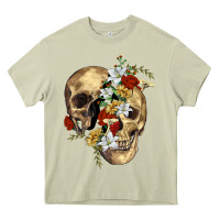 Mossy nature skull Heavy Core Tee - RanaPortraitStore