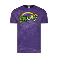 Cloud Purple Lucky St. Patrick's Day Vintage Tee - CowGirlArtShop