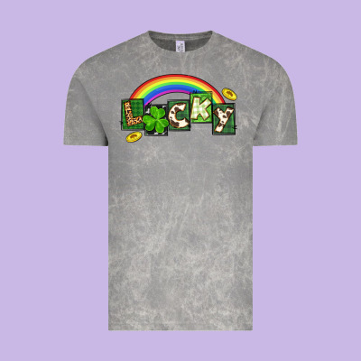 Lucky St. Patrick's Day Vintage Tee Designed By Cowgirlartshop