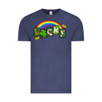 Vintage Denim Lucky St. Patrick's Day Vintage Tee - CowGirlArtShop