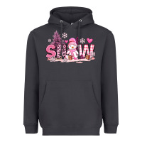 Smoke pink snowman and snow Heavyweight Hoodie - AdoDesignShop