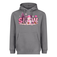 Storm pink snowman and snow Heavyweight Hoodie - AdoDesignShop