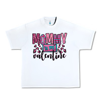 White mommy is my valentine Urban Heavy Tee - OliviaCreatesArt