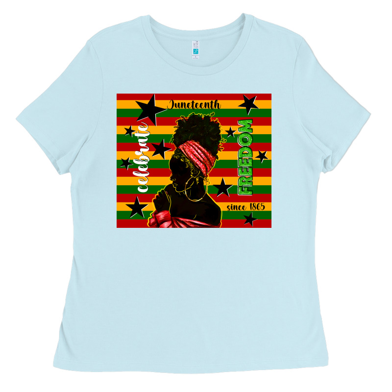 Juneteenth Celebrate Freedom Since 1865 Ladies Tee by TumblerDesignByShophia | Teevron