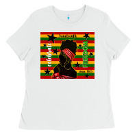 White juneteenth celebrate freedom since 1865 Ladies Tee - TumblerDesignByShophia