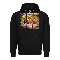 Black patriotic mimi tumbler Zipper Hoodie - BarkalooDesign