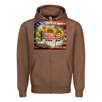 Chestnut patriotic mimi tumbler Zipper Hoodie - BarkalooDesign