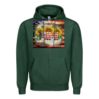 Sports Green patriotic mimi tumbler Zipper Hoodie - BarkalooDesign