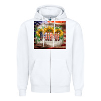 White patriotic mimi tumbler Zipper Hoodie - BarkalooDesign