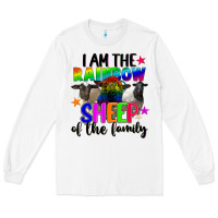 White I am the rainbow sheep of the family Long Sleeve Tee - FaDigitalArtStudio