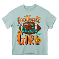 Arona Football kinda Girl Heavy Core Tee - NancyCooperArtShop