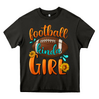 Asphalt Football kinda Girl Heavy Core Tee - NancyCooperArtShop