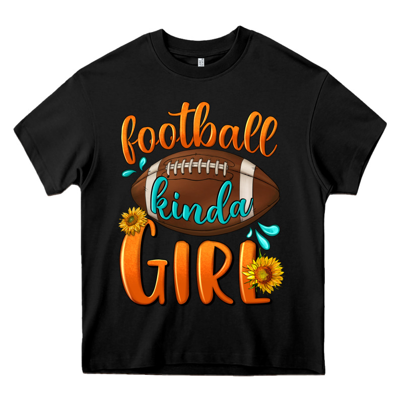 Football Kinda Girl Heavy Core Tee by NancyCooperArtShop | Teevron